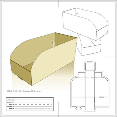 实用的纸包装盒设计展开图发布给大家，有用的网友可把图片打出来，就可制作哦。