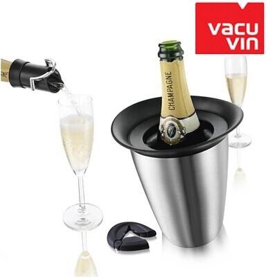 荷兰Vacu Vin进口多功能香槟开瓶器不锈钢红酒冰桶香槟塞酒具套装