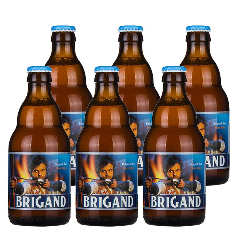 比利时进口淡色烈性爱尔啤酒 匪徒啤酒 BRIGAND 330mL&times;6瓶