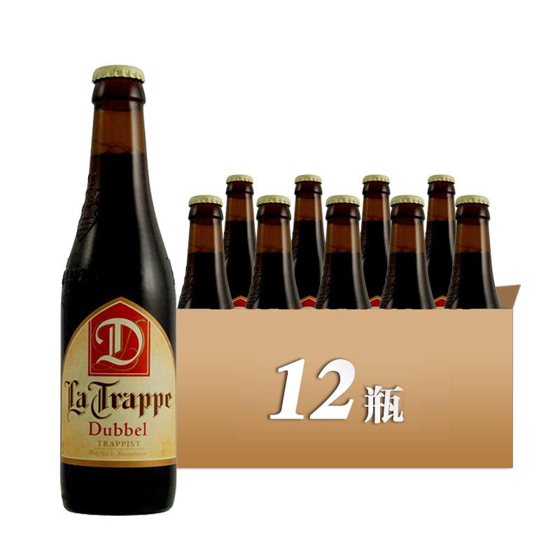 比利时进口荷兰修道院双料啤酒La Trappe Dubbel 330mL&times;12瓶