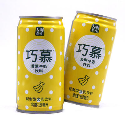 夏日饮品 天喔茶庄 巧慕香蕉牛奶饮料180ml 高品质含乳饮料解渴