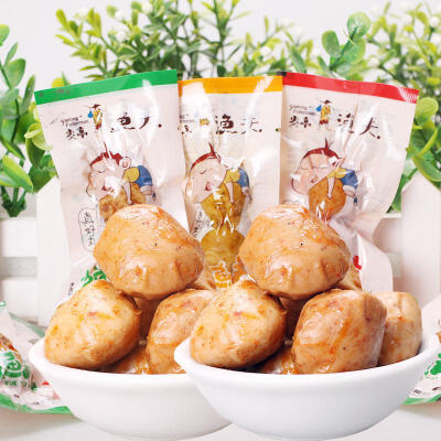 温州特产美食 炎亭渔夫鳕鱼丸约25g 咖喱味 休闲零食 食品