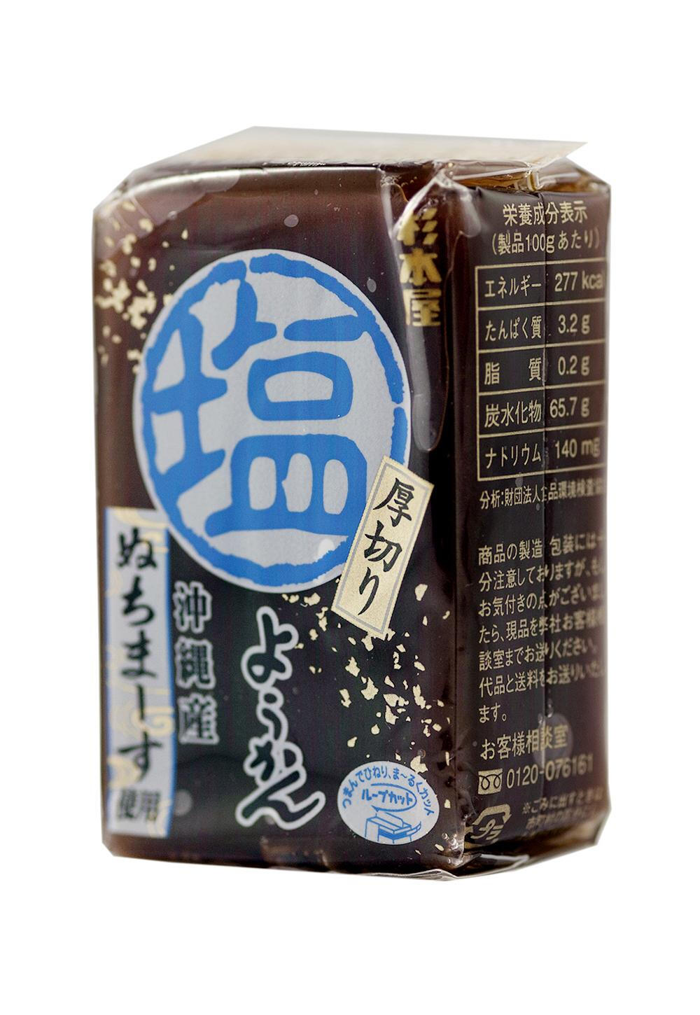 日本进口零食品 杉本屋 盐味羊羹 150g 日式甜点茶点和果子厚切款