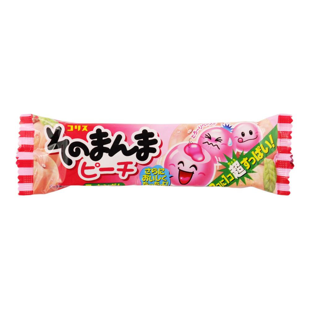 日本原装进口零食品 可利斯 桃子味泡泡糖 14.4g