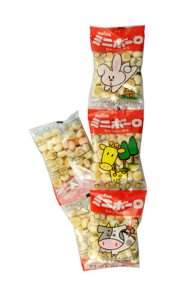 日本进口零食品 前田 小馒头五连包 100g 宝宝磨牙奶豆饼干糕点