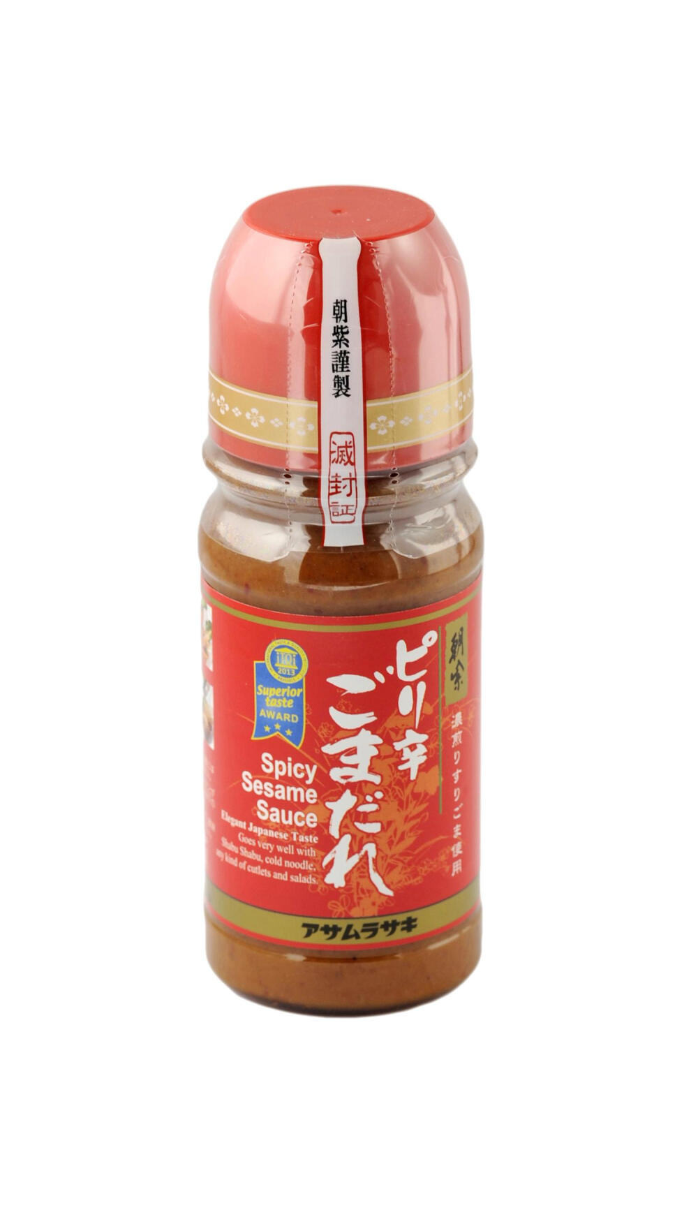 日本原装进口调味料 朝紫 辣味芝麻味调味汁 250g