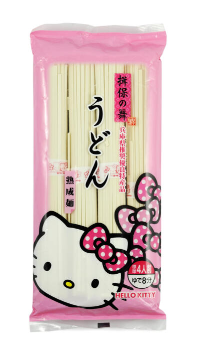 日本原装进口面 锦须 乌冬面 360g Hello Kitty