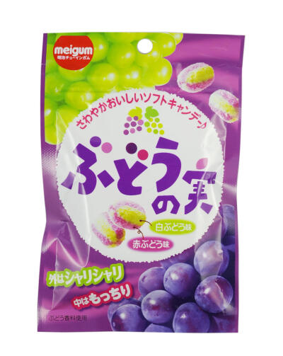 日本原装进口零食品 明治 葡萄味软胶糖 27g