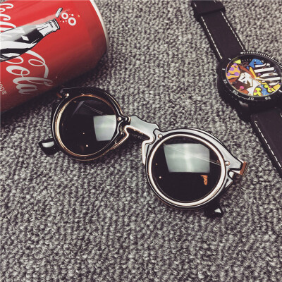 2015韩国复古潮人圆形太阳镜墨镜眼镜