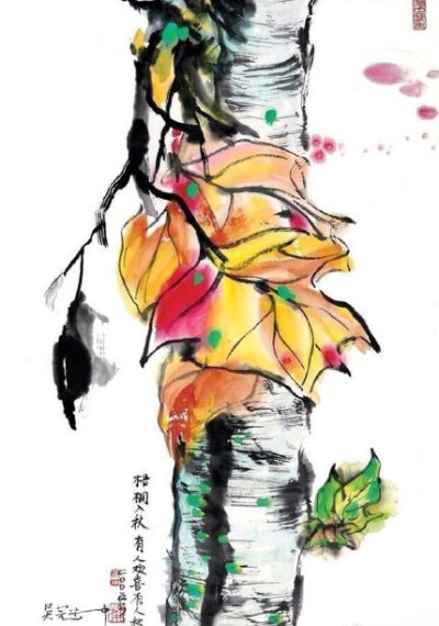 心有猛虎，细嗅蔷薇。——英国西格里夫·萨松(#艺术人生# 吴冠中画，优雅，宁静，平衡，故事可动可静，联想无限！）