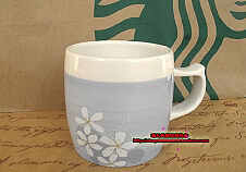 星巴克STARBUCKS 2012夏季台湾桐花马克杯12盎司 正品