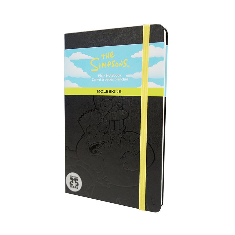 Moleskine 辛普森限量版黑色纯白创意笔记本大型 9788867324279