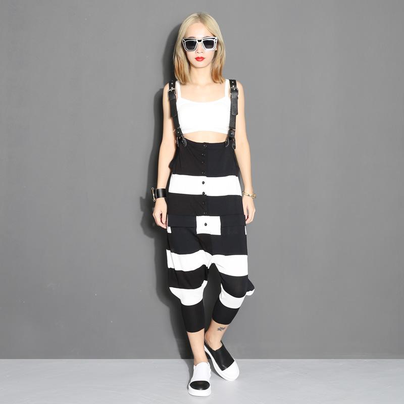 CHICSKY 欧美 嘻哈风 格针织皮带宽松收脚裤