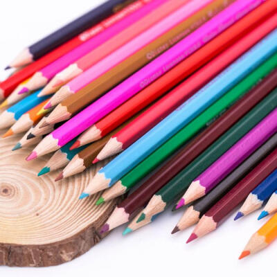 迪士尼铅笔 米奇米妮12色24色36色桶装彩色铅笔 可爱卡通彩铅