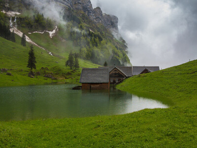 Mountain Flood, Alps...