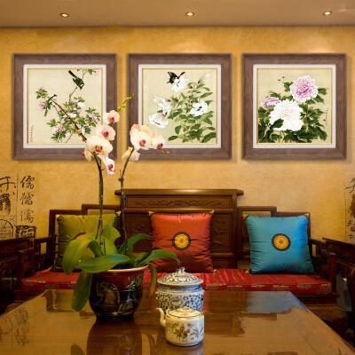 客厅装饰画现代简约有框画欧式油画卧室餐厅挂画沙发背景墙画B249