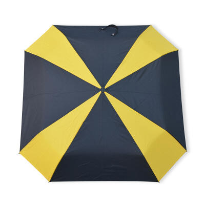 天使雨双色拼接扁形风车伞方形全自动开收叠伞 晴雨伞