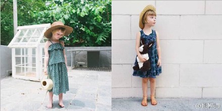 baby style。最近Ins上又诞生了一个超低龄IT Girl——Olive。如同洋娃娃一般的Olive现在只有四岁，她留着金色的波波头，大大的眼镜颇有当年娜塔莉·波特曼扮演玛蒂尔达时的灵气。当然，Olive的走红还是因为她可爱多变的造型～