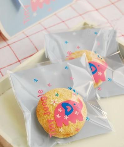 快乐小象糖果袋 礼品袋饼干袋 点心袋烘焙包装袋手工皂袋 可
