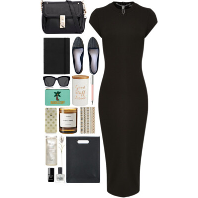 A fashion look from August 2015 featuring calf length dresses, loeffler randall shoes and black cross body purse. Browse and shop related looks.