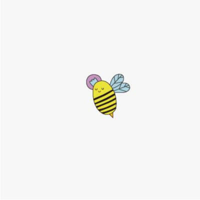 黑社绘 纹身贴防水 呆萌动物园 小蜜蜂感觉自己美美哒 Honeybee