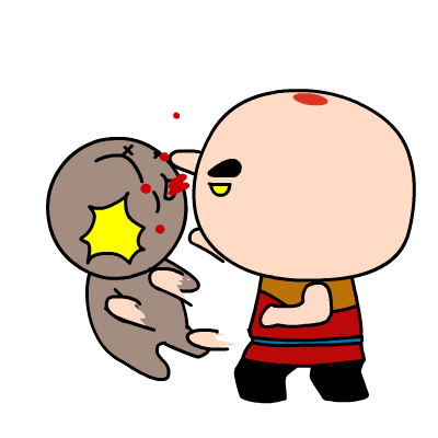 查看《功夫包子出气筒主题表情——翔通动漫原创》原图，原图尺寸：400x400