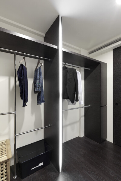 复式现代简约风格150平米以上衣柜室内效果图