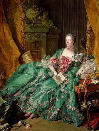 路易十五的情妇蓬巴杜夫人，也是当时法国社会的风云人物，由于她的极力推崇洛可可艺术风格而被人们称之为洛可可之母。蓬帕杜夫人热爱艺术，她找画家为她画像，让画家将她的相貌画得年轻点，以吸引国王的注意。在上流…