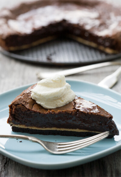 Chocolate Peanut Butter Chess Pie