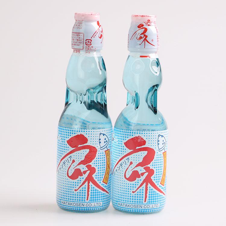 日本进口 弹珠波子汽水 碳酸饮料清凉汽水味200ml530g矿泉饮