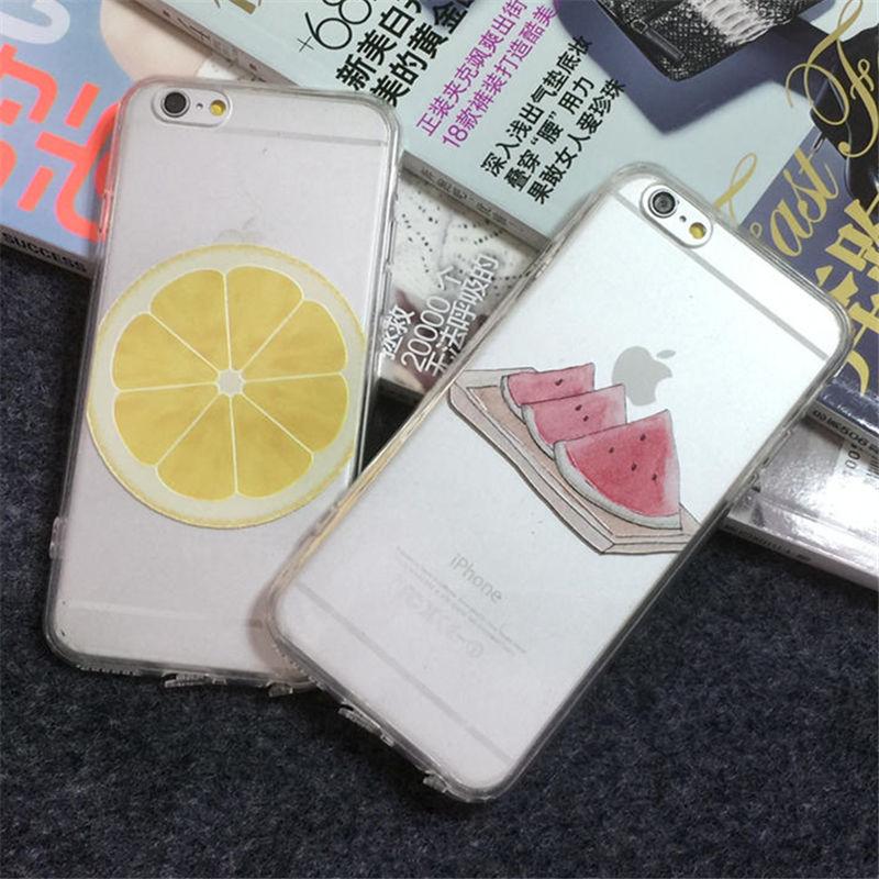 橙子西瓜iphone6plus手机壳苹果6plus软硅胶iphone5s外壳6+保护套