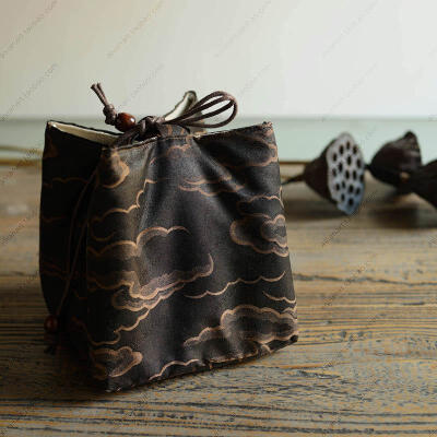 摆设.老手艺 织锦中式茶壶茶杯收纳保护袋贵重礼品包装搭配