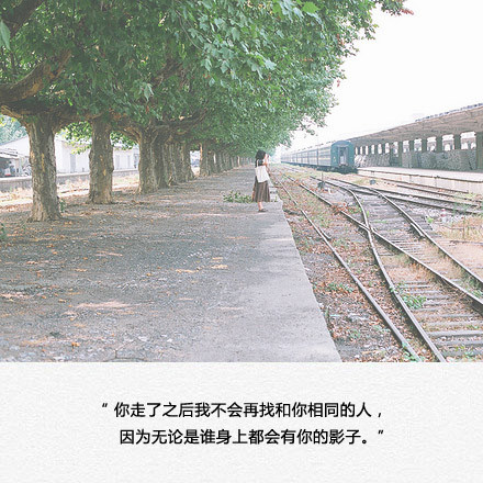 很高兴你能来也不遗憾你离开