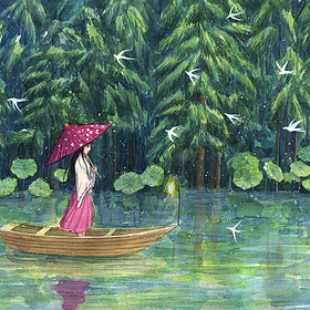 换个味道画画 雨湿空城