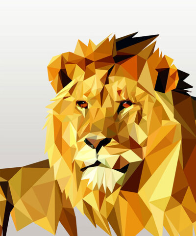 Poly-Lion-Design-Created-with-illustrator