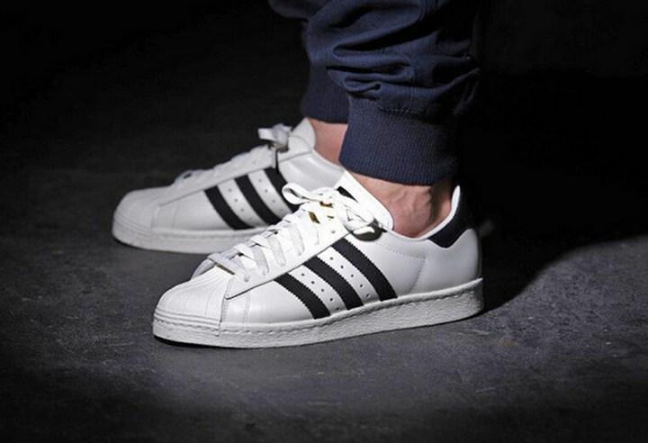 Adidas三叶草Superstar 80S 金标贝壳头 情侣款 B25963