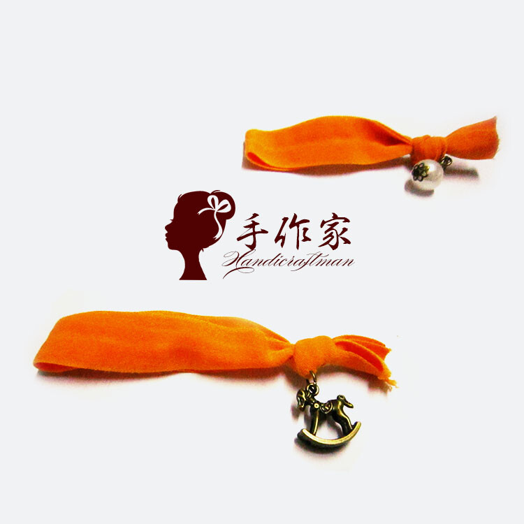 手作家原创手工发饰韩版森女日系原宿打结发绳皮筋扎头发发圈手绳 DIY手工 韩国发饰 韩国饰品 韩国头饰 发箍 发夹 边夹 发带 发圈 蝴蝶结发夹 头绳 流行饰品 流行发饰 编发 文艺