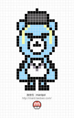 对于bigbang我只知道有个超级偶像叫做权志龙 然而有一天@MDaner 要我帮他转几只蓝色的熊 才知道这是5只叫做YG熊 分别代表bigbang5位成员 今天终于得空把这5只酷酷的小熊戳了出来 因为造型统一发现叠加成gif也是妙不可言#拼拼豆豆#