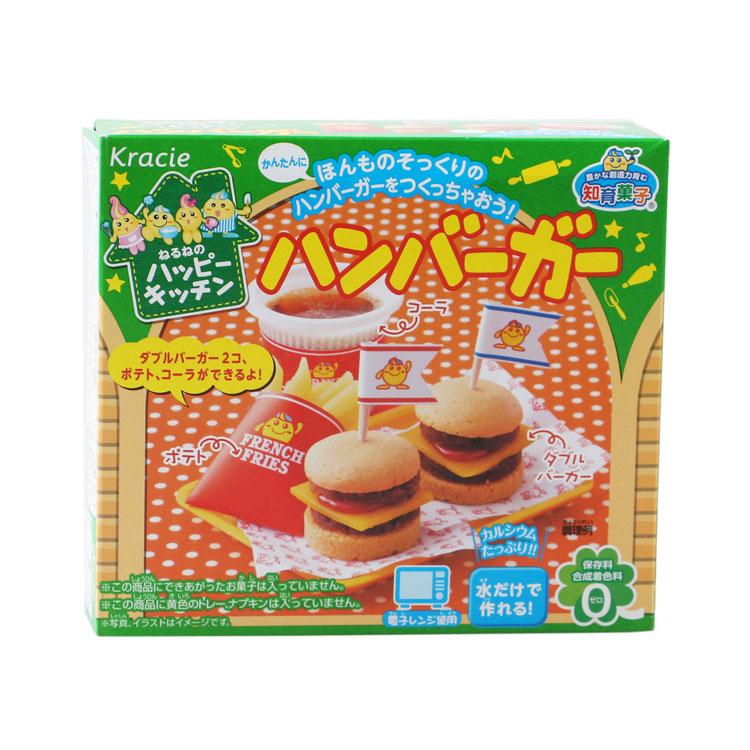 日本进口糖果kracie嘉娜宝儿童益智手工diy汉堡薯条糖22g70g