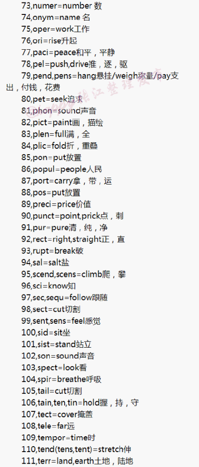 5【教你一眼认出英语单词的意思】太绝了，学英语的朋友必须收藏，其实记英语单词也是有方法可寻的，简单实用，童鞋们赶紧get新技能吧，圈给你身边需要的盆友看吧，给力到不行更多英语知识，请关注我#英语必修#