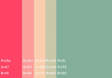 #实用素材# 一套清新、舒服、漂酿的配色方案，好色之徒必爱之，无水印，自己收藏。转需