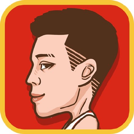 来~送给篮球迷及NBA迷的一组漫画风格的NBA球员的侧脸头像图片，尺寸拿来作微信头像真是再好不过了，希望你会喜欢这样的头像素材