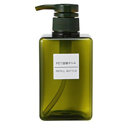 现货MUJI无印良品 茶色透明PET分装瓶 非慕斯瓶起泡瓶 400ml