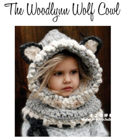 Woodland Wolf Cowl Crochet by Velvet Acorn-手工爱好者