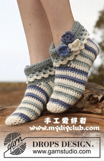 Annabelle crocheted slippers-手工爱好者