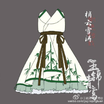 中国风lolita【独家授权汉服洋装预售上架】 今晚20点准时开 参加了预售的小伙伴们掌柜的说要送礼物！【烟水罩晴岚】【玉锦青鸾独家授权】【烟水罩晴岚】中国汉服元素lolita洋装【戴月扶疏】【玉锦青鸾独家授权】【戴…