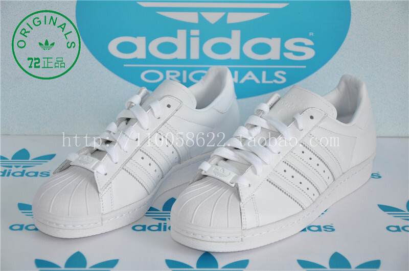 72正品adidas/三叶草Superstar 80S白色联名贝壳头S85469暑期特惠