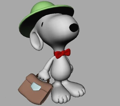 卡通_史努比3D模型下载-Snoopy 3D Model-Maya模型 - CG织梦网