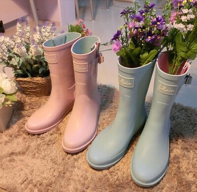 L-Rain雨鞋短雨靴防滑韩国防滑孕妇也能穿中筒女