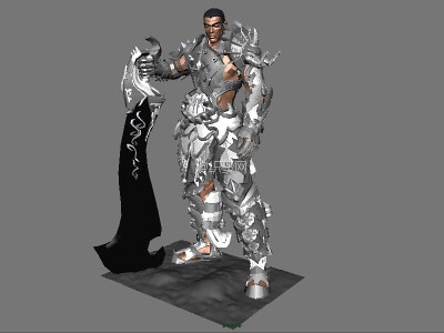 卡通_拿刀的武士3D模型 免费下载 - CG织梦网